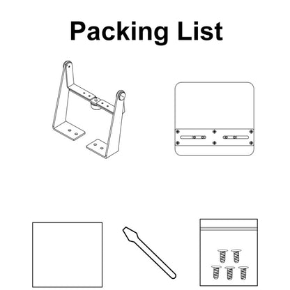 Punch-free Desktop Metal Adjustable Projector Stand(Black) - Accessories & Parts by buy2fix | Online Shopping UK | buy2fix