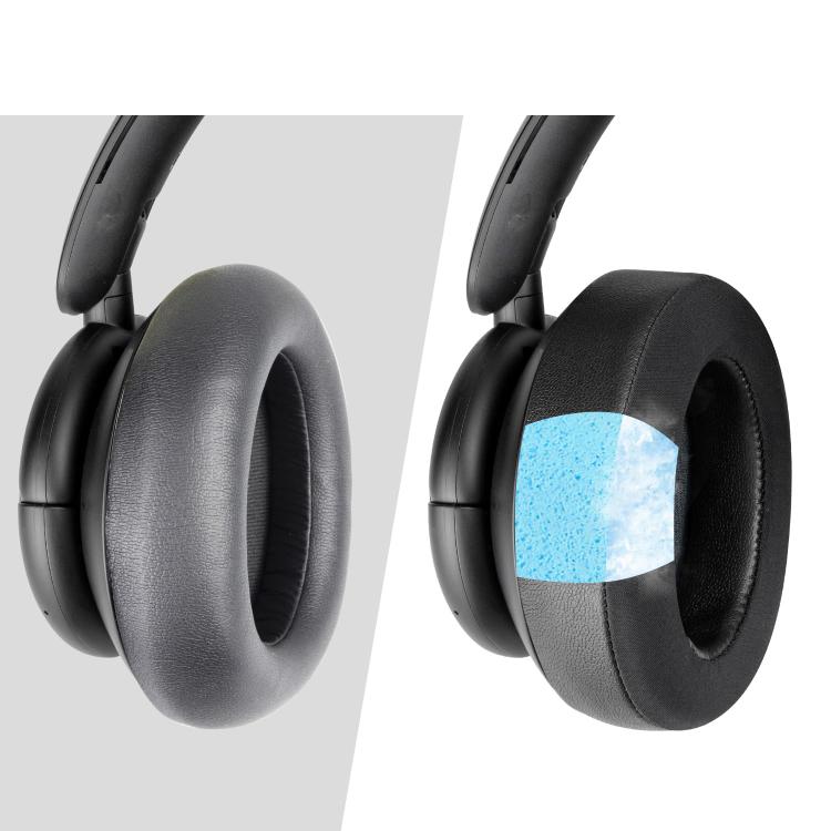2pcs For Anker Soundcore Life Q30/Q35 Earphone Covers(Ice Gel Black) - Earmuff & Pad by buy2fix | Online Shopping UK | buy2fix