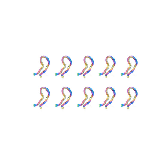 Mountain Road Bicycle Titanium Alloy Retaining Spring, Color: Steel Circlip Colorful