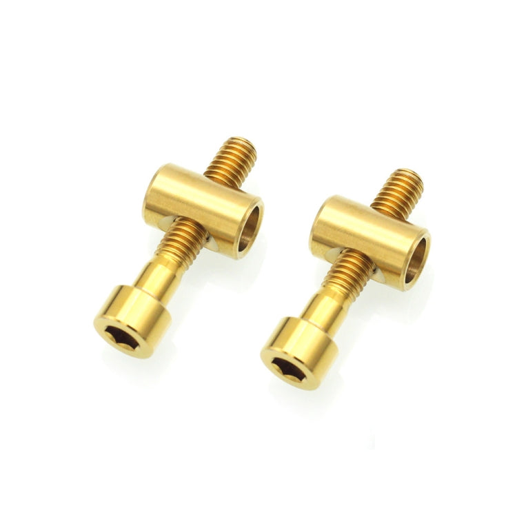 Bicycle Titanium Alloy Seat Post Locking Screws, Color: M6x30 Gold - Bicycle Saddle by buy2fix | Online Shopping UK | buy2fix