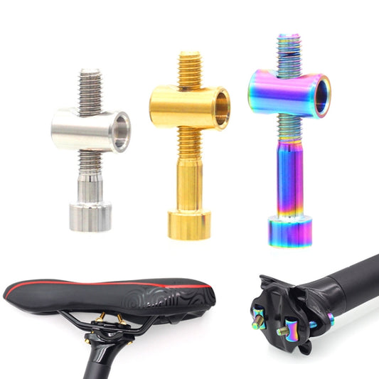 Bicycle Titanium Alloy Seat Post Locking Screws, Color: M6x40 Gold - Bicycle Saddle by buy2fix | Online Shopping UK | buy2fix