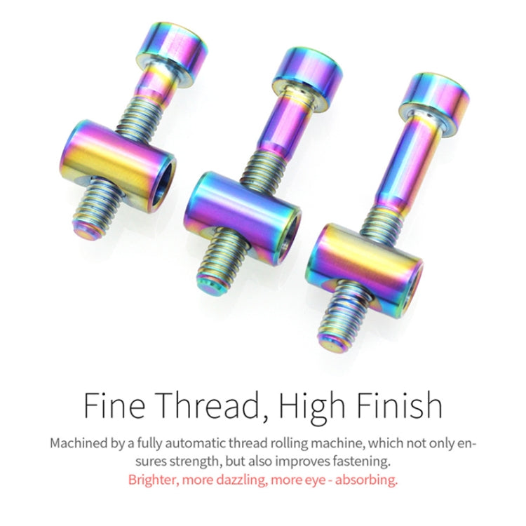 Bicycle Titanium Alloy Seat Post Locking Screws, Color: M6x35 Colorful - Bicycle Saddle by buy2fix | Online Shopping UK | buy2fix