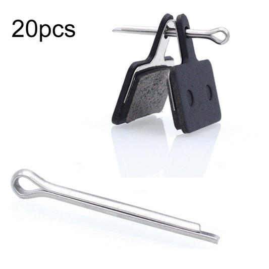 20pcs Bicycle Brake Pad Stainless Steel Open Pin(Silver) - Others by buy2fix | Online Shopping UK | buy2fix