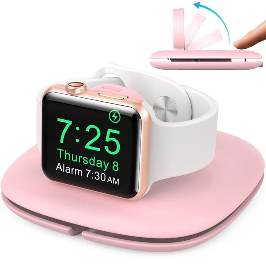 For Apple Watch AhaStyle PT126 Storage Folding Stand Plastic Charging Holder(Pink) - Charger / Holder by AhaStyle | Online Shopping UK | buy2fix