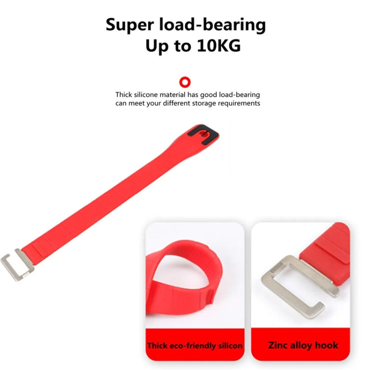 Adjustable Silicone Car Seat Back Storage Hook(Brown) by buy2fix