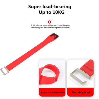 Adjustable Silicone Car Seat Back Storage Hook(Black) by buy2fix