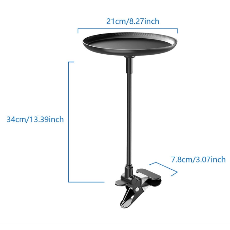 Adjustable Car Food Tray Clip-On Vehicle Small Dining Table Storage Shelf by buy2fix