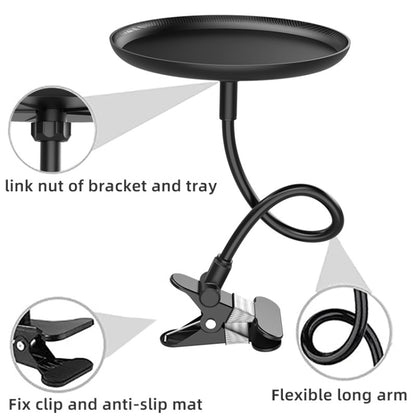 Adjustable Car Food Tray Clip-On Vehicle Small Dining Table Storage Shelf by buy2fix