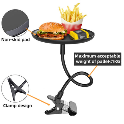 Adjustable Car Food Tray Clip-On Vehicle Small Dining Table Storage Shelf by buy2fix