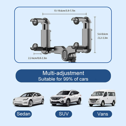 Vehicle Rearview Mirror Bracket Panoramic Sports Camera Car Mount Base Accessory by buy2fix