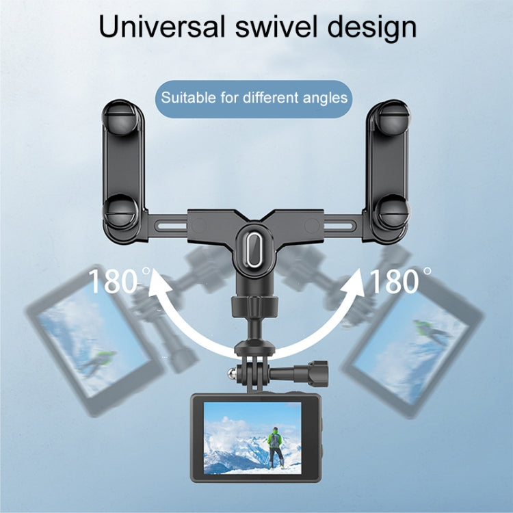 Vehicle Rearview Mirror Bracket Panoramic Sports Camera Car Mount Base Accessory by buy2fix