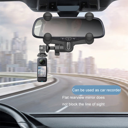 Vehicle Rearview Mirror Bracket Panoramic Sports Camera Car Mount Base Accessory by buy2fix