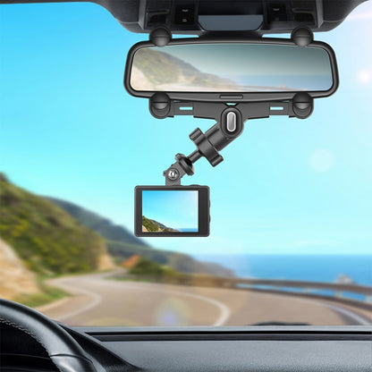 Vehicle Rearview Mirror Bracket Panoramic Sports Camera Car Mount Base Accessory by buy2fix