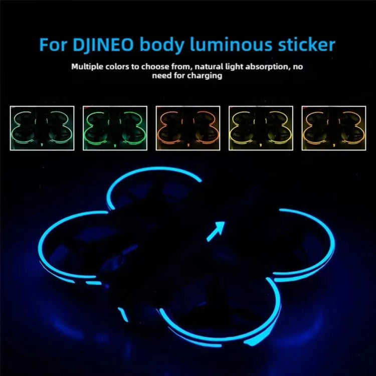 For DJI Neo Luminous Stickers Night Glow Cool Film(Pink) - Stickers by buy2fix | Online Shopping UK | buy2fix