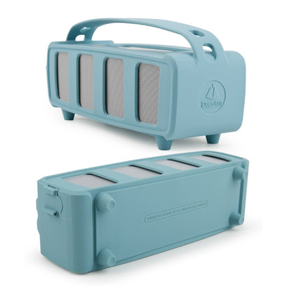 For Bose SoundLink Mini 1/2 Speaker Silicone Cover With Shoulder Strap Carrying Case(Blue) - Protective Case by buy2fix | Online Shopping UK | buy2fix