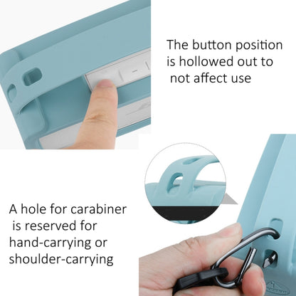 For Bose SoundLink Mini 1/2 Speaker Silicone Cover With Shoulder Strap Carrying Case(Blue) - Protective Case by buy2fix | Online Shopping UK | buy2fix