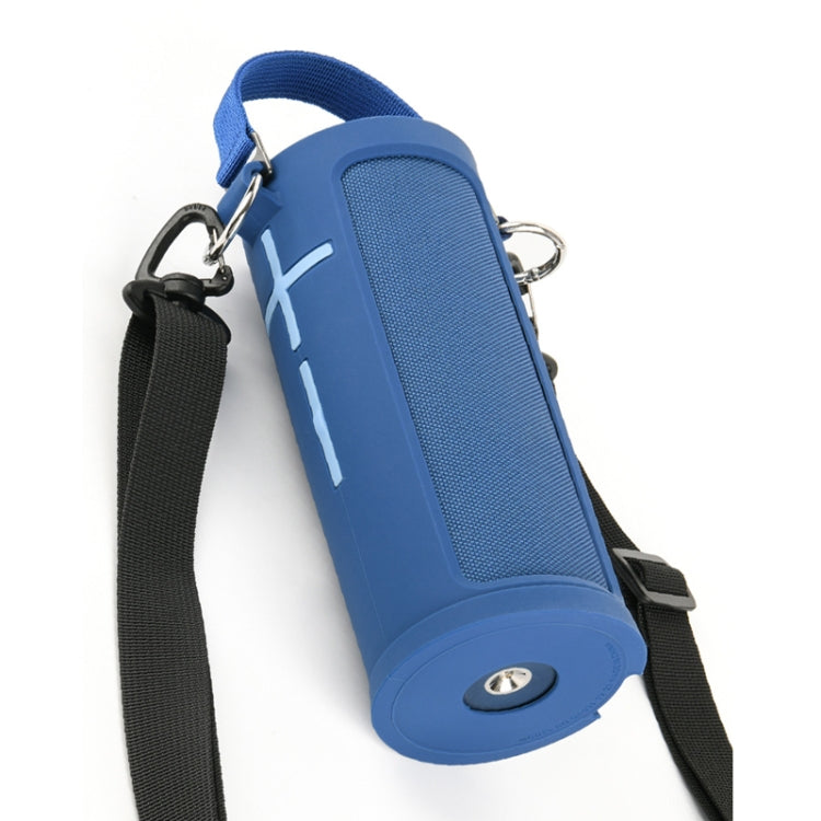 For Ultimate Ears MEGABOOM 3 Speaker Silicone Case with Detachable Shoulder Strap(Blue) - Protective Case by buy2fix | Online Shopping UK | buy2fix