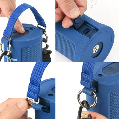 For Ultimate Ears MEGABOOM 3 Speaker Silicone Case with Detachable Shoulder Strap(Blue) - Protective Case by buy2fix | Online Shopping UK | buy2fix