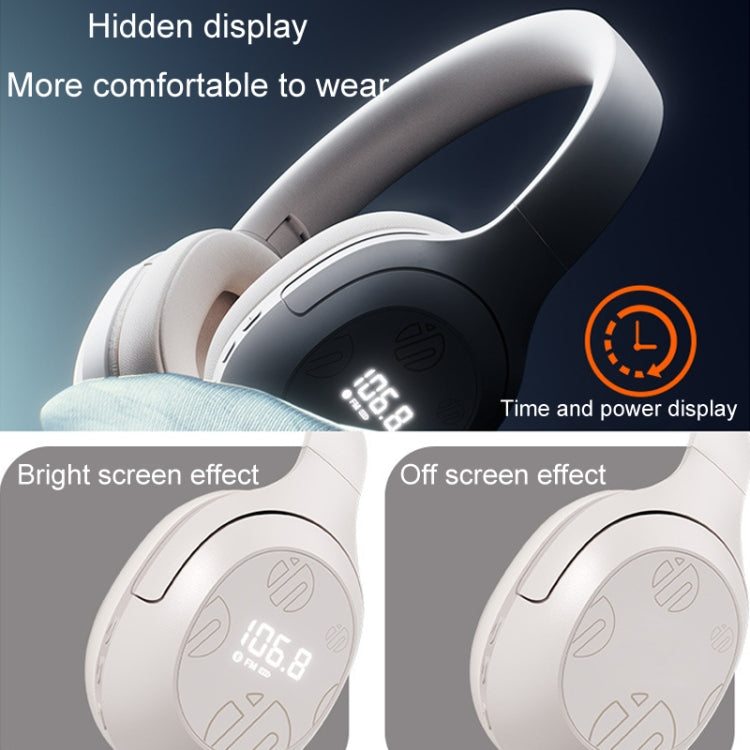 Inphic H1S Bluetooth Wireless Headphones Headset FM Listening Exam Hi-Res Audio Earphones(Khaki) - Headset & Headphone by Inphic | Online Shopping UK | buy2fix