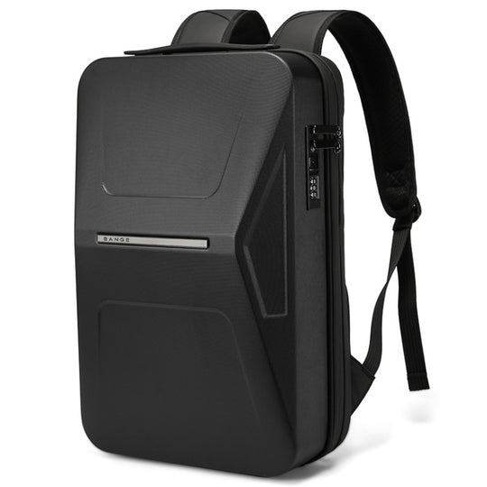 BANGE BG-3005 Hard Shell Men Backpack Laptop Personalised Shoulder Bag(Black)