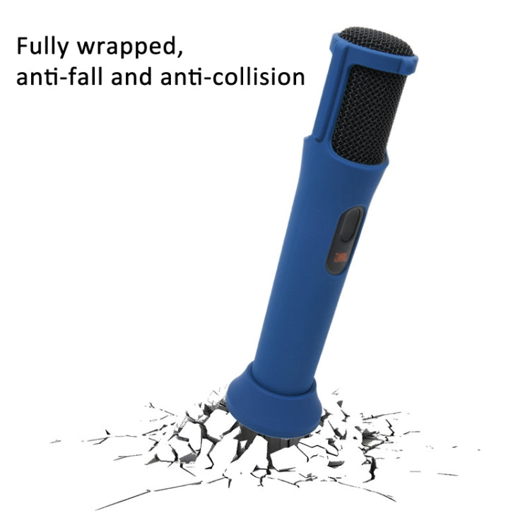 For JBL PartyBox Wireless Mic Silicone Protective Cover Microphone Case(Black) by buy2fix