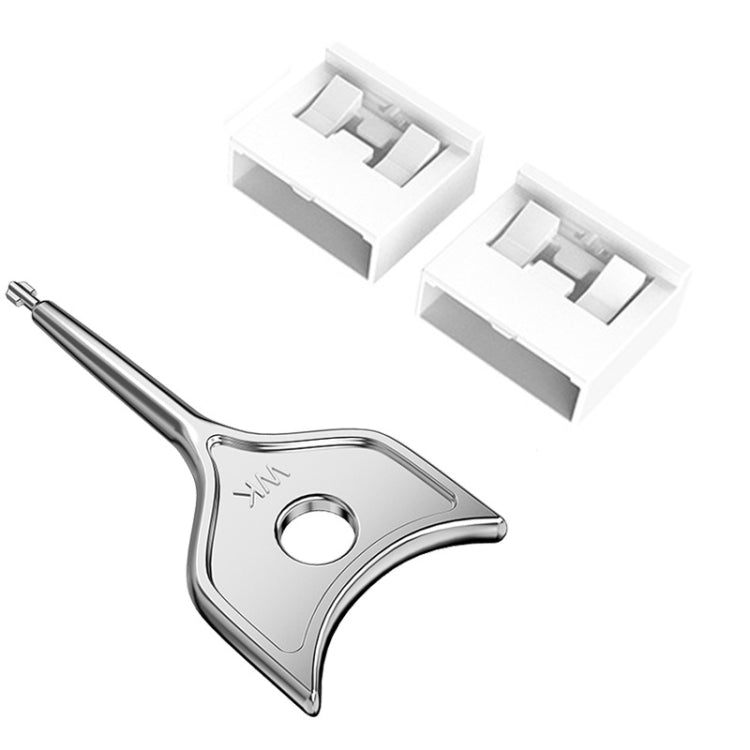 Computer USB 2.0/3.0 Sealing Lock Removable Dust Plug, Color: White 2 Plug+1 Key - Anti-Dust Plugs by buy2fix | Online Shopping UK | buy2fix