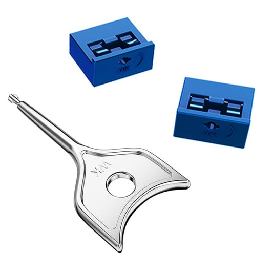 Computer USB 2.0/3.0 Sealing Lock Removable Dust Plug, Color: Dark Blue 2 Plug+1 Key - Anti-Dust Plugs by buy2fix | Online Shopping UK | buy2fix