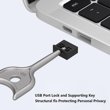 Computer USB 2.0/3.0 Sealing Lock Removable Dust Plug, Color: Dark Green 2 Plug+1 Key - Anti-Dust Plugs by buy2fix | Online Shopping UK | buy2fix