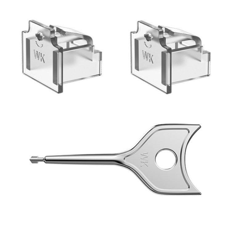 RJ45 Network Port Removable Safety Plug Dustproof Port Lock, Color: Transparent 2 Plug+1 Key Outer Cover - Anti-Dust Plugs by buy2fix | Online Shopping UK | buy2fix