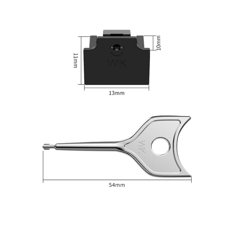 RJ45 Network Port Removable Safety Plug Dustproof Port Lock, Color: Transparent 2 Plug+1 Key Outer Cover - Anti-Dust Plugs by buy2fix | Online Shopping UK | buy2fix