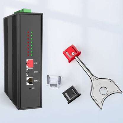 RJ45 Network Port Removable Safety Plug Dustproof Port Lock, Color: Blue 2 Plug+1 Key Outer Cover - Anti-Dust Plugs by buy2fix | Online Shopping UK | buy2fix