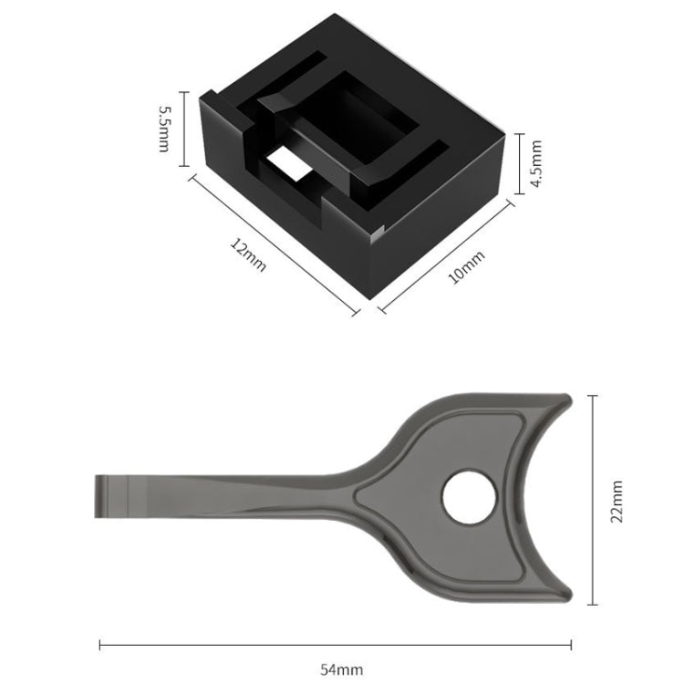 USB Removable Sealing Plug Ddustproof Hidden Anti-Theft Safety Lock(10 Plug+1 Key) - Anti-Dust Plugs by buy2fix | Online Shopping UK | buy2fix
