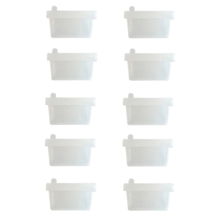 10pcs /Set USB 2.0 Female Port Dust Plug Charging Port Silicone Cover, Color: Transparent - Anti-Dust Plugs by buy2fix | Online Shopping UK | buy2fix