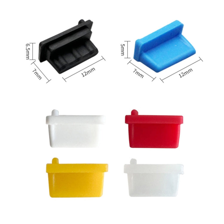 10pcs /Set USB 2.0 Female Port Dust Plug Charging Port Silicone Cover, Color: Yellow - Anti-Dust Plugs by buy2fix | Online Shopping UK | buy2fix