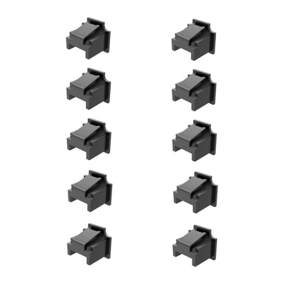 10pcs /Set RJ45 Network Port Dust Plug Router Network Cable Protection Cover(Black) - Anti-Dust Plugs by buy2fix | Online Shopping UK | buy2fix