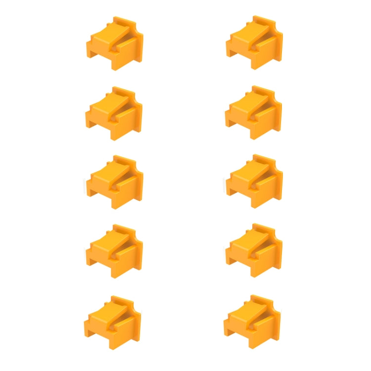 10pcs /Set RJ45 Network Port Dust Plug Router Network Cable Protection Cover(Yellow) - Anti-Dust Plugs by buy2fix | Online Shopping UK | buy2fix