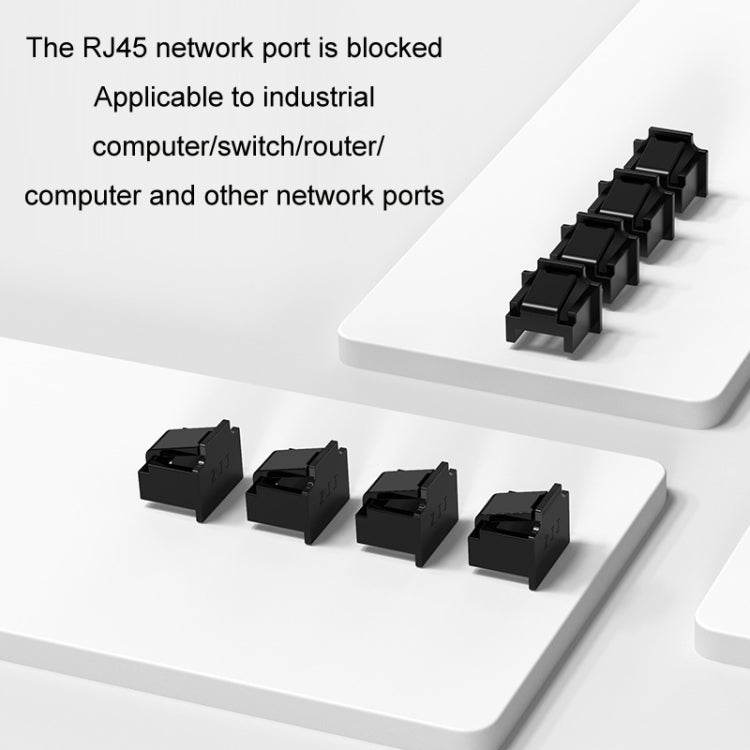 10pcs /Set RJ45 Network Port Dust Plug Router Network Cable Protection Cover(White) - Anti-Dust Plugs by buy2fix | Online Shopping UK | buy2fix