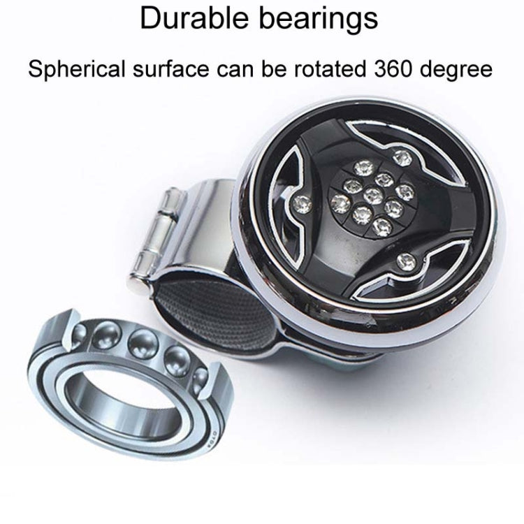 Car Steering Wheel Foldable Ball Bearing Turning Booster, Style: Silver by buy2fix