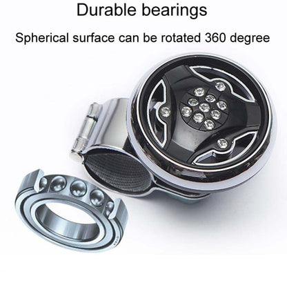Car Steering Wheel Foldable Ball Bearing Turning Booster, Style: Silver by buy2fix