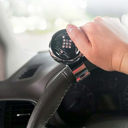 Car Steering Wheel Foldable Ball Bearing Turning Booster, Style: Electroplating by buy2fix