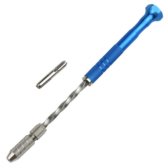 Mini Hand Drill Tool Semi-automatic Hole Drill Punching Machine For Arts And Crafts Jade Hole Punching Tool(Blue)