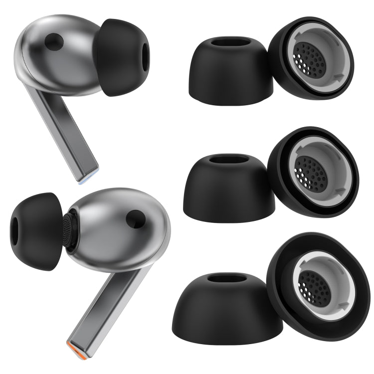 For Samsung Galaxy Buds3 Pro AhaStyle WG173 Earphone Silicone Earbuds, Size: S(Black) - Anti-dust & Ear Caps by AhaStyle | Online Shopping UK | buy2fix