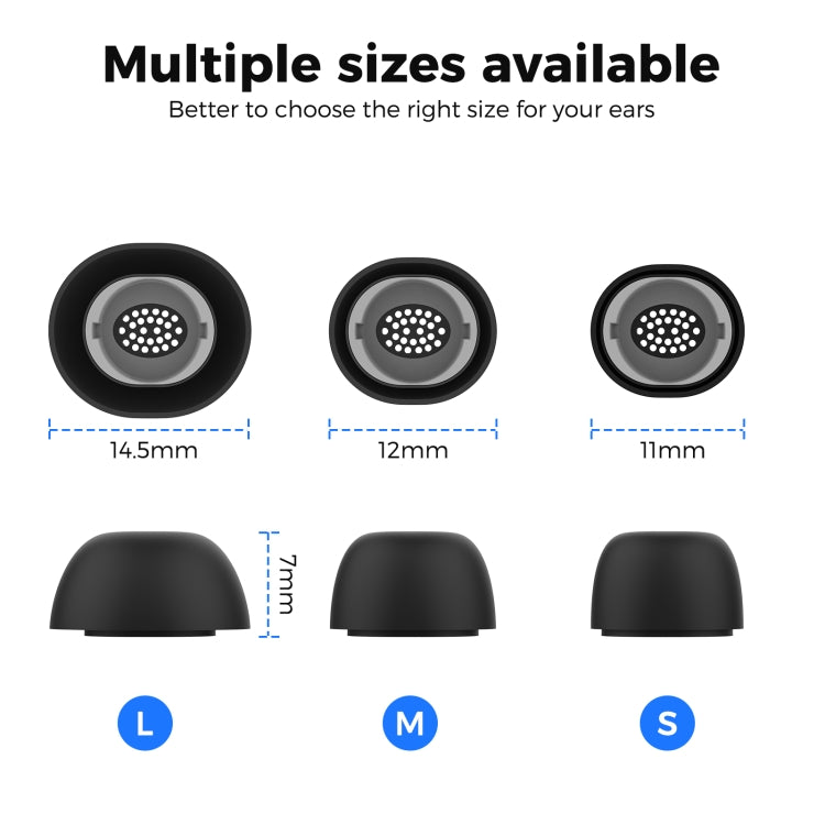 For Samsung Galaxy Buds3 Pro AhaStyle WG173 Earphone Silicone Earbuds, Size: S+M+L(White) - Anti-dust & Ear Caps by AhaStyle | Online Shopping UK | buy2fix