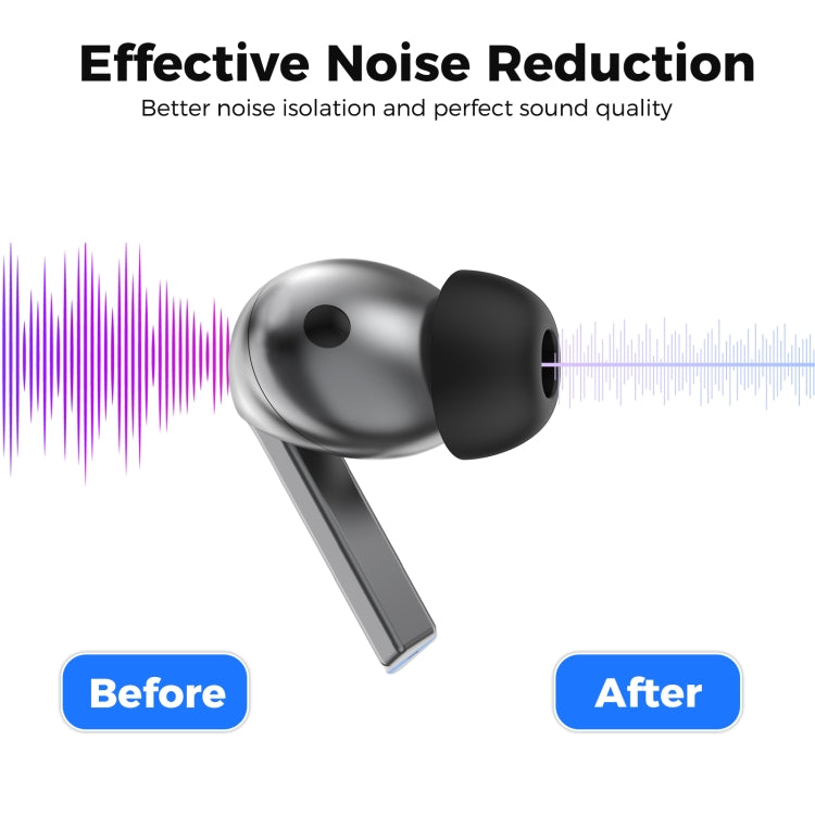 For Samsung Galaxy Buds3 Pro AhaStyle WG173 Earphone Silicone Earbuds, Size: L(Black) - Anti-dust & Ear Caps by AhaStyle | Online Shopping UK | buy2fix