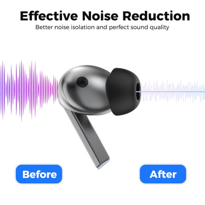 For Samsung Galaxy Buds3 Pro AhaStyle WG173 Earphone Silicone Earbuds, Size: L(Black) - Anti-dust & Ear Caps by AhaStyle | Online Shopping UK | buy2fix