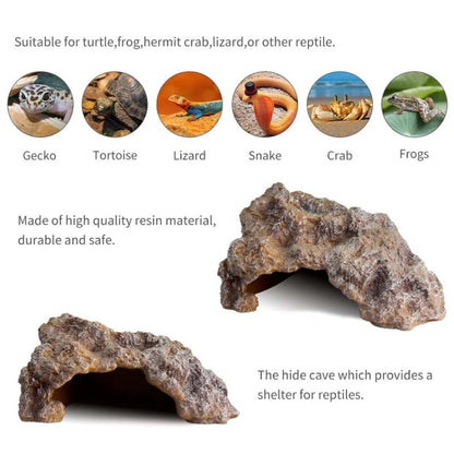 S Reptile Simulation Rocks Hideaway House Turtle Sunbed - Reptile Supplies by buy2fix | Online Shopping UK | buy2fix