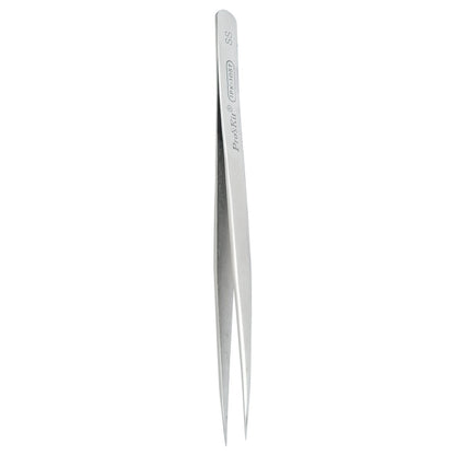 ProsKit 1PK-105T Stainless Steel Anti-magnetic Tweezer Precision Straight Pointed Pincette 140mm - Tweezers by ProsKit | Online Shopping UK | buy2fix