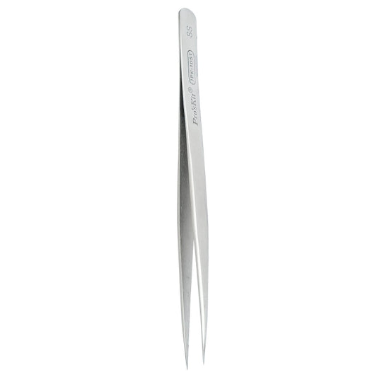 ProsKit 1PK-105T Stainless Steel Anti-magnetic Tweezer Precision Straight Pointed Pincette 140mm - Tweezers by ProsKit | Online Shopping UK | buy2fix