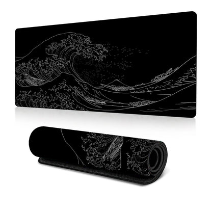 400x900x3mm Big Wave Gaming Mouse Pad Non-Slip Rubber Desk Mat(No.1) - Mouse Pads by buy2fix | Online Shopping UK | buy2fix