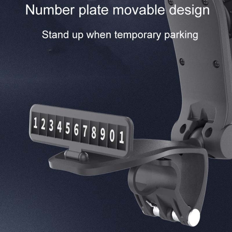 Car Dashboard Multifunctional Rotating And Folding Cell Phone Navigation Holder(Black) by buy2fix